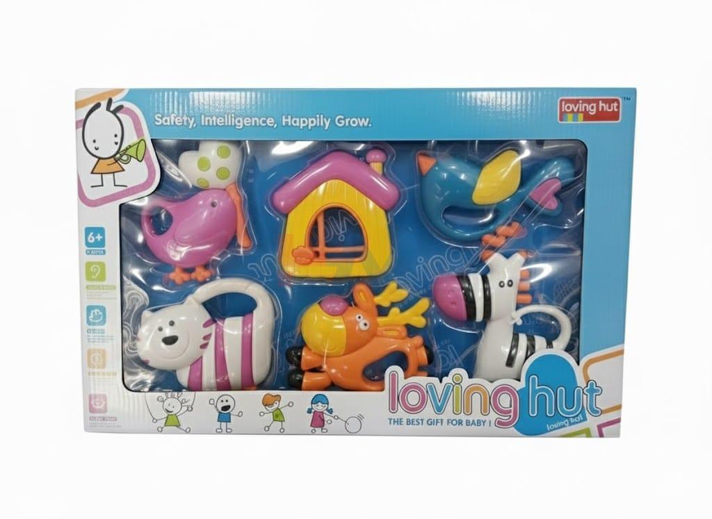 Loving Hut Baby's First Rattle Set