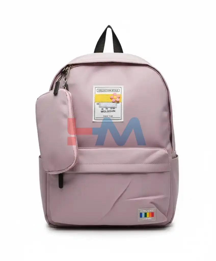 Light Purple Flower Fancy BackPack (18 Inch)