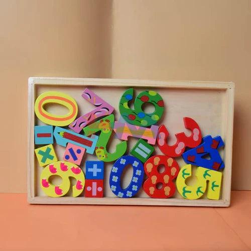 Multicolor Educational Wooden Number