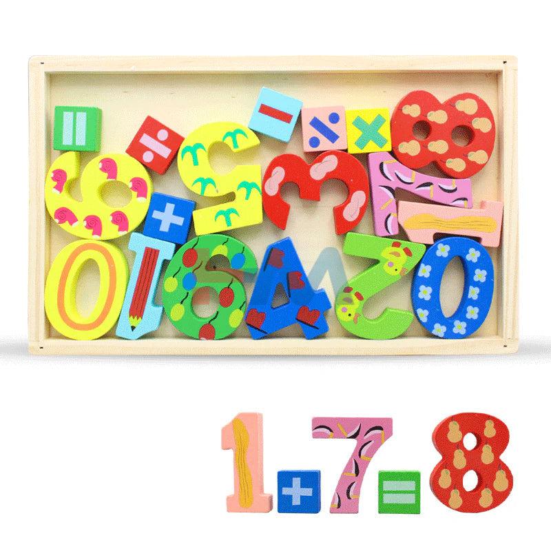 Multicolor Educational Wooden Number