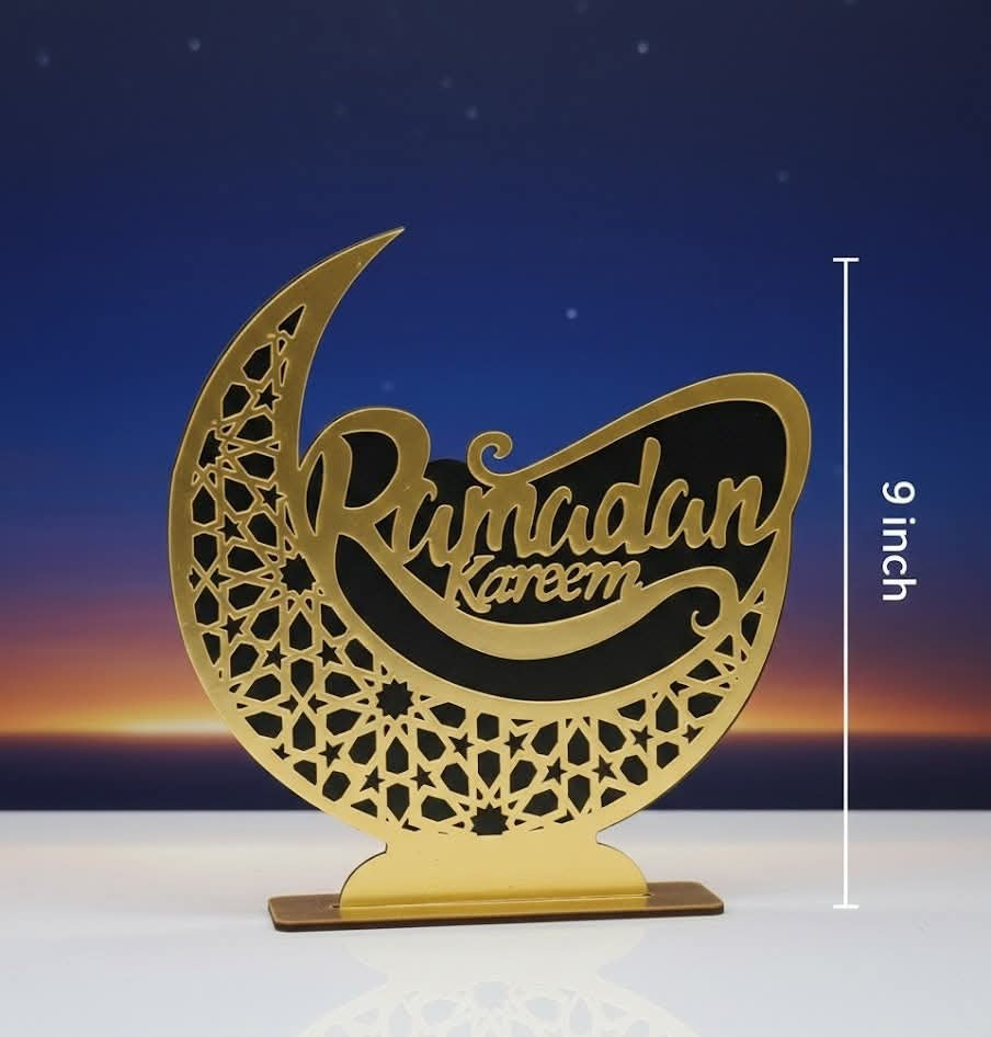 Acrylic Stand Ramadan Mubarak (9 Inch)