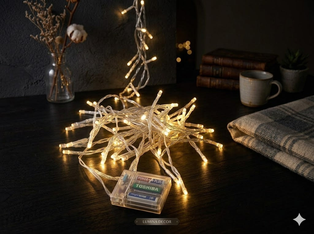 Battery Operated Golden Fairy Light For Decoration
