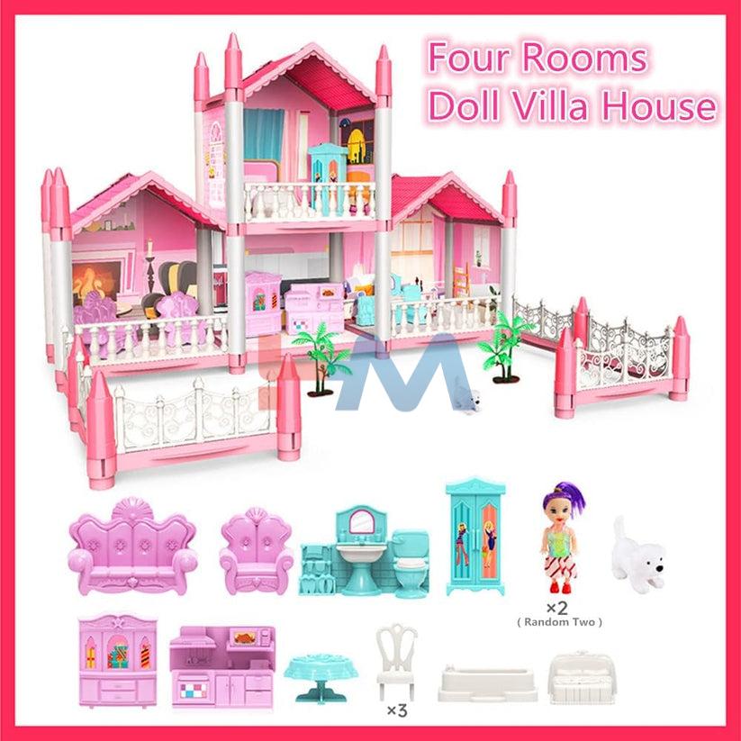 Happy Children Doll House Pink For Girls