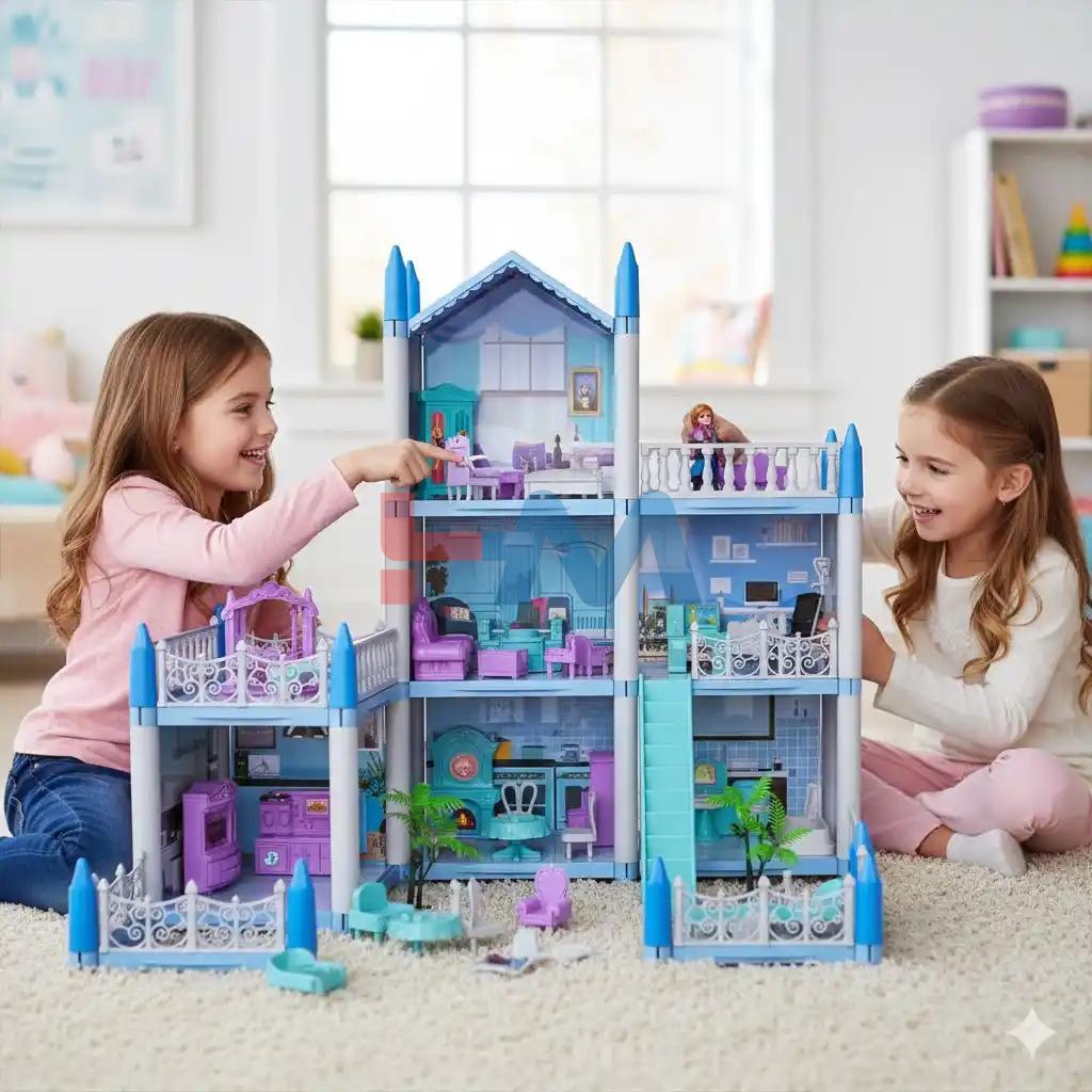 Happy Children Doll House For Girls