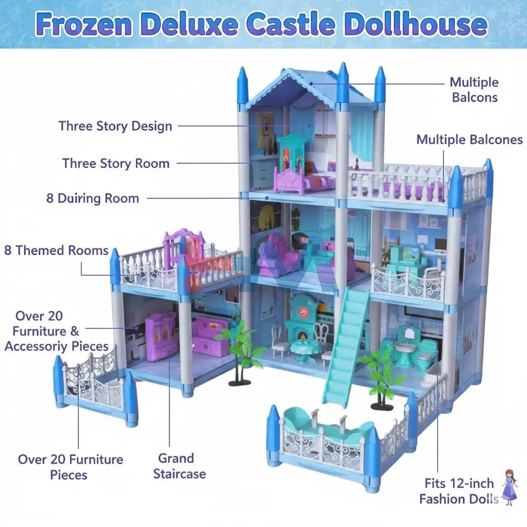 Happy Children Doll House For Girls