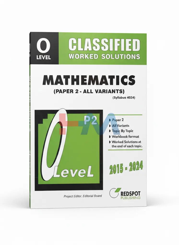 O Level Classified Mathematics Paper 2 Unsolved Worked Solution