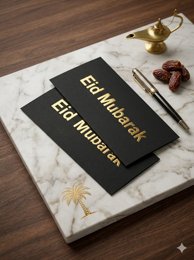 Premium Eid Mubarak Greeting Card Envelope Pack 10