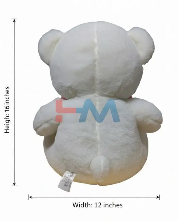 Pure White Valentine Teddy (16 Inch)