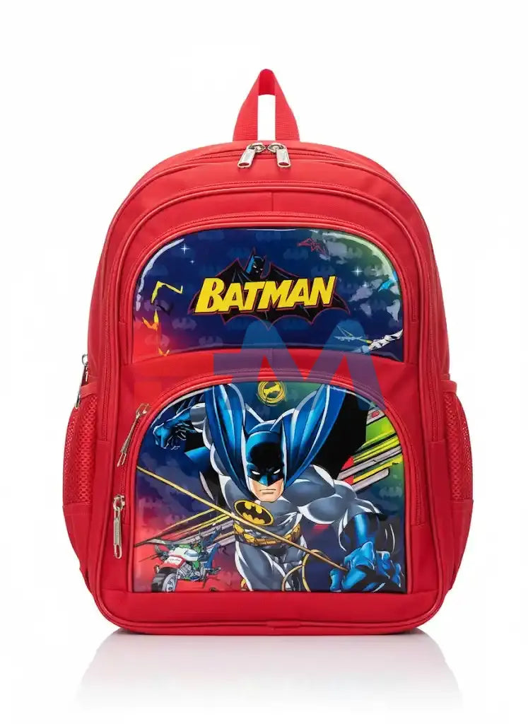 Red Batman Kid BackPack (16 Inch)