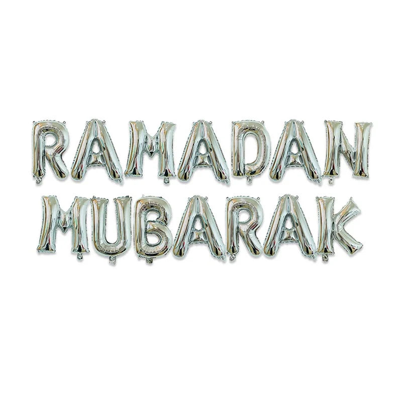 Ramadan Mubarak Foil Baloons