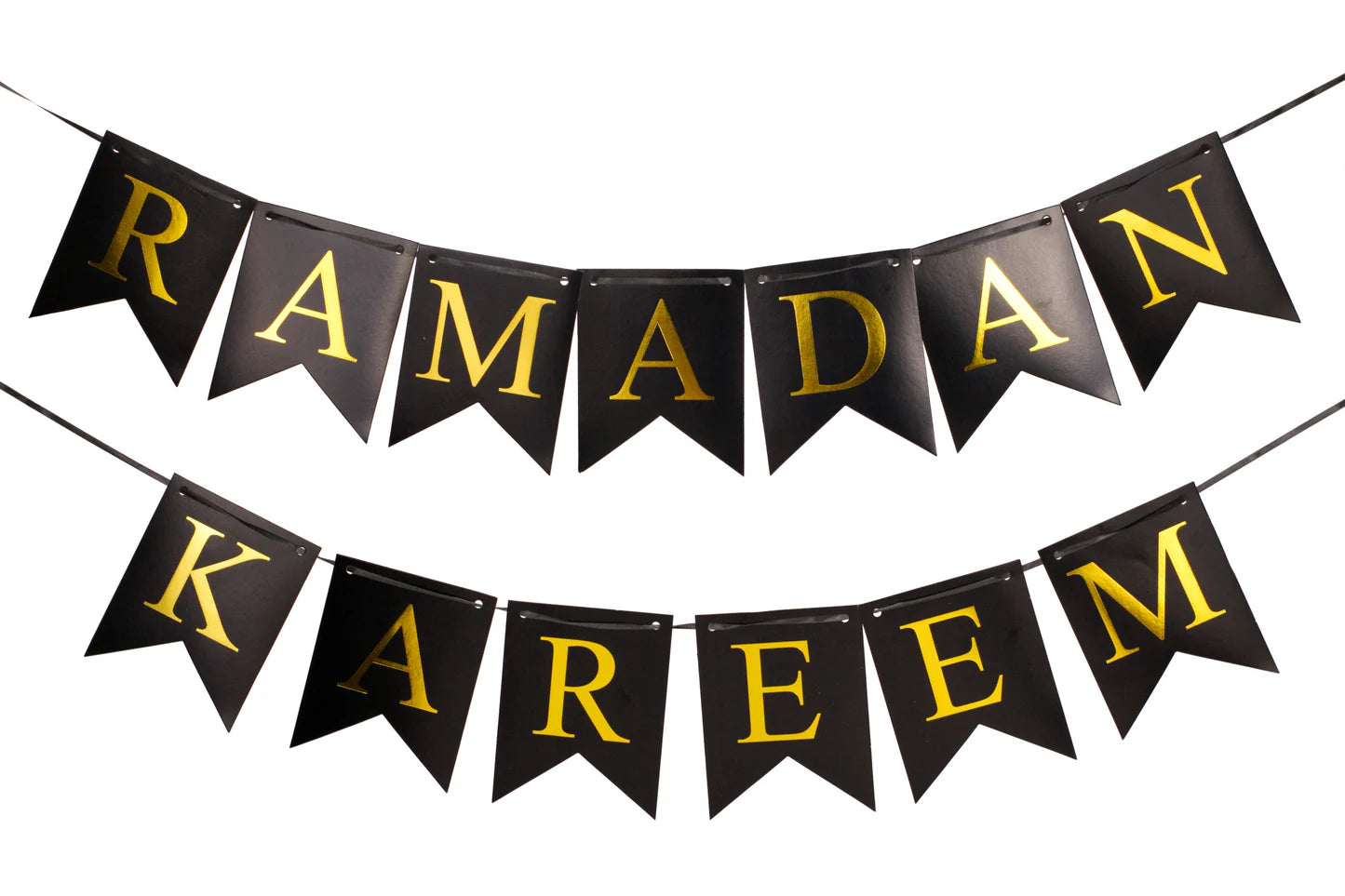 Ramadan Mubarak Foil Printed Card Banner