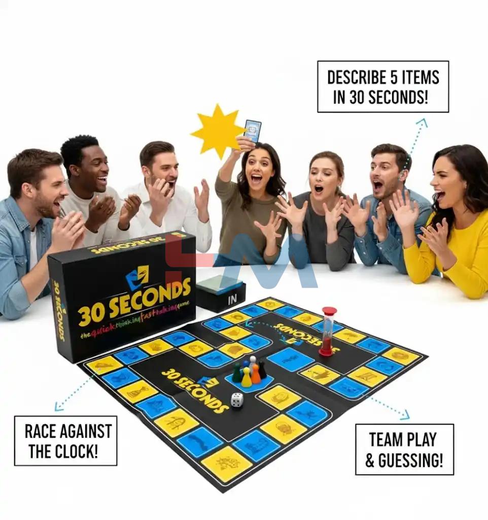 30 Seconds Board Game Adults