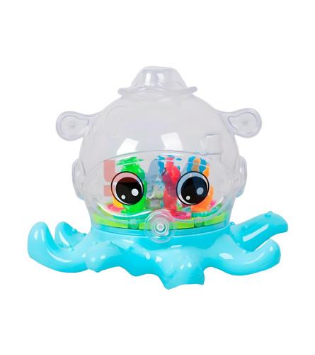 Transparent Funny Gear Octopus with Light & Music