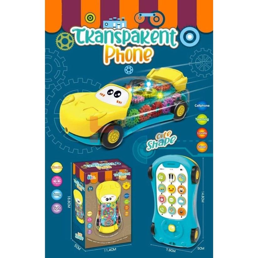 Transparent Phone Car Shape(with Light & Music)