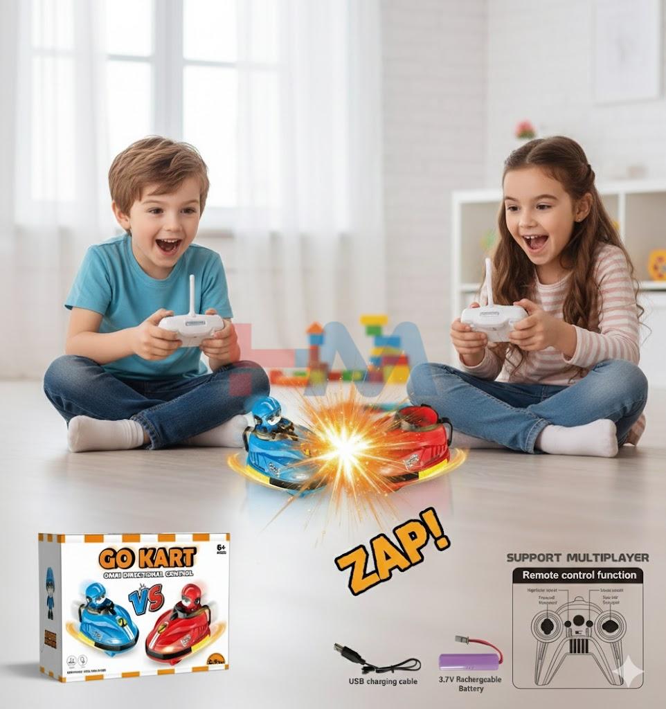 Two Players Remote Control Battle Bumper Cars