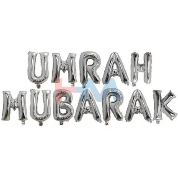 Umrah Mubarak Foil Balloons