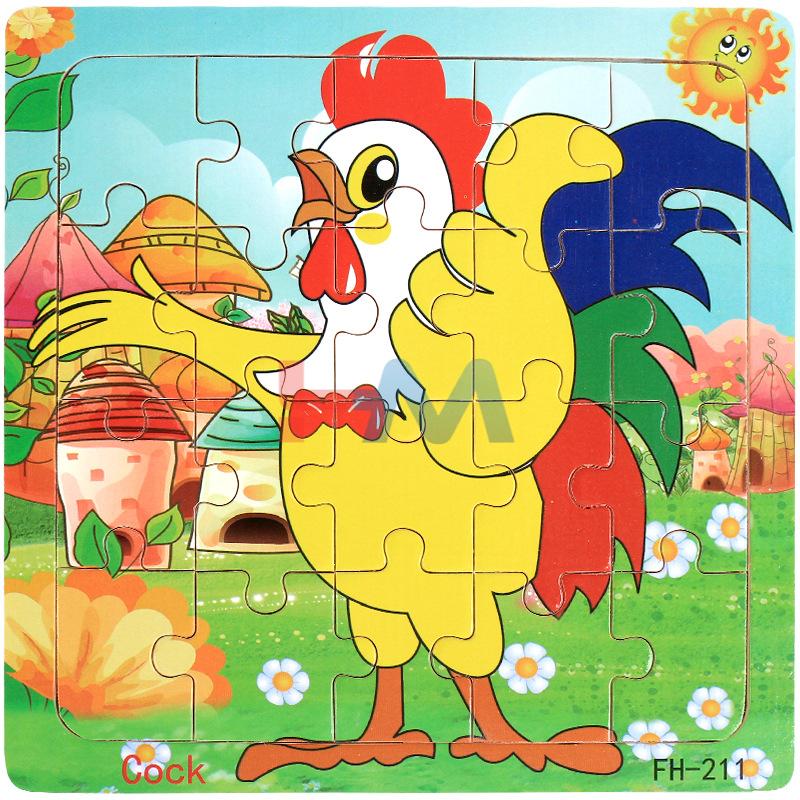 Wooden Duck Pattern Jigsaw Puzzel 20PC