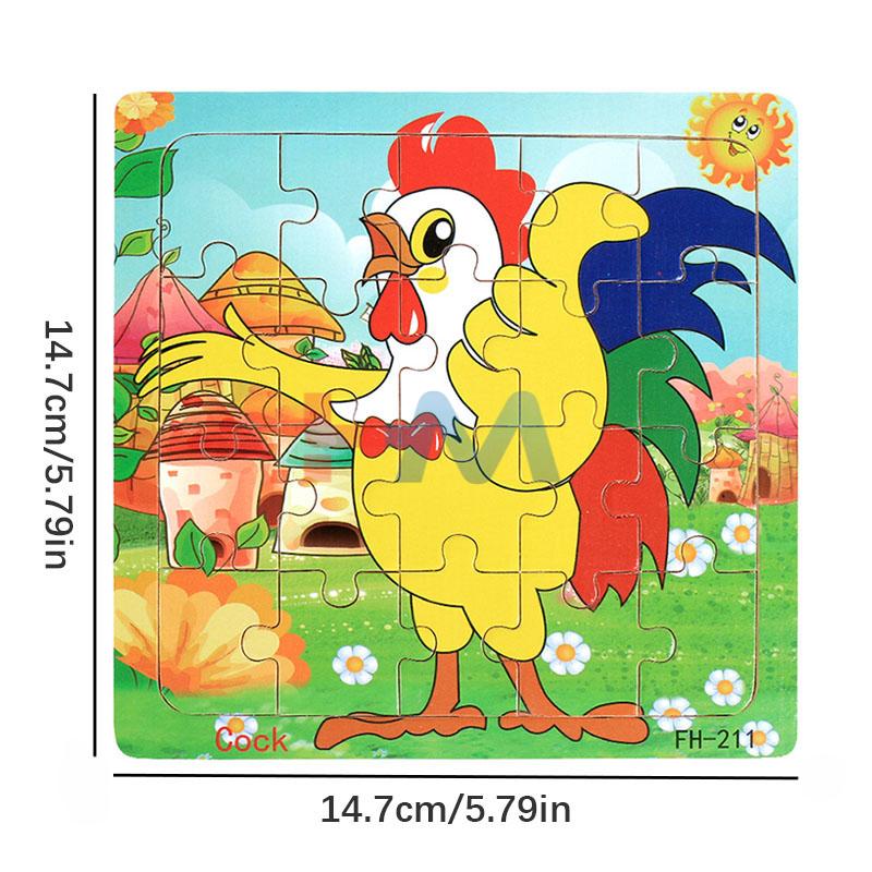 Wooden Duck Pattern Jigsaw Puzzel 20PC