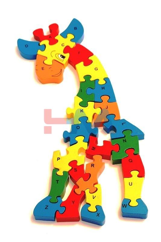 Wooden Giraffe Shape Puzzels For Kid