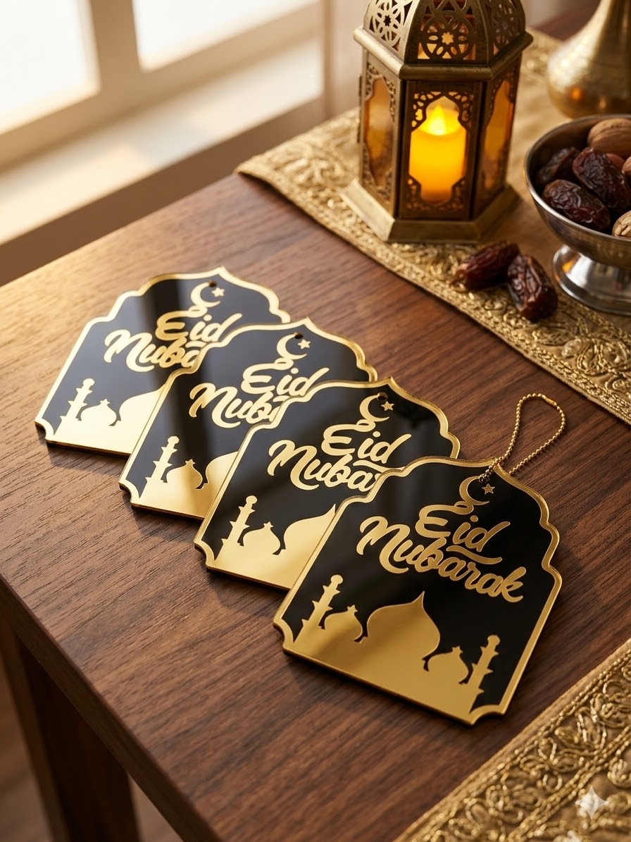 5 Pc Eid Mubarak Hanging For Decoration for 1 PC